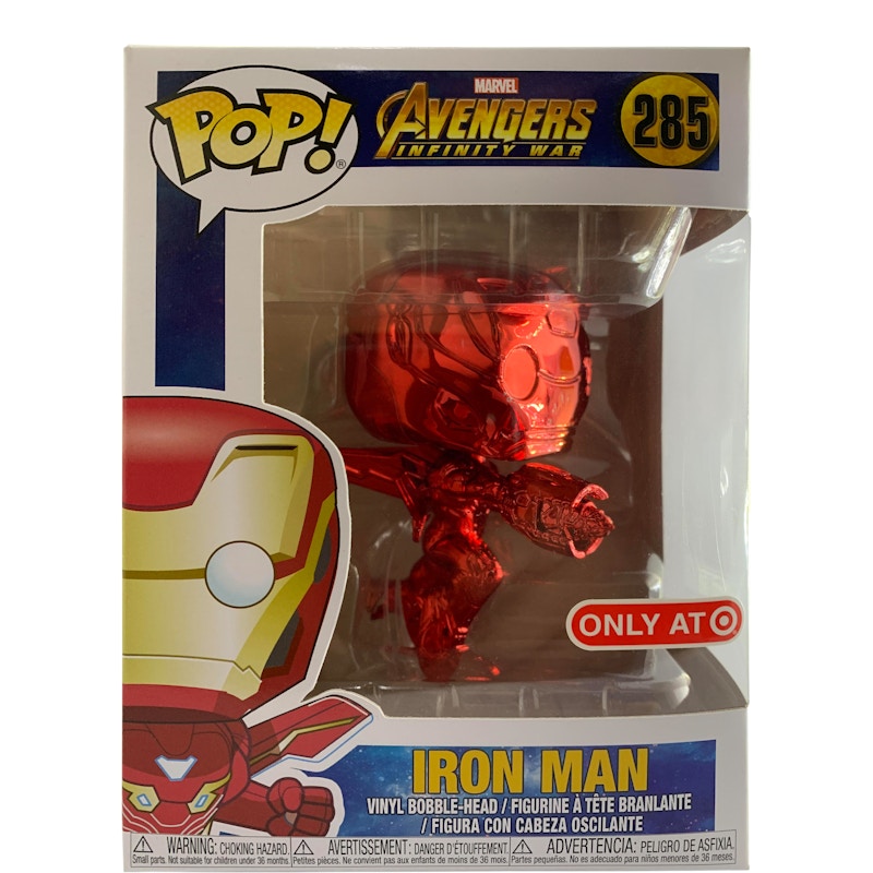 Funko Pop! Marvel Avengers Infinity Wars Iron Man Red Chrome