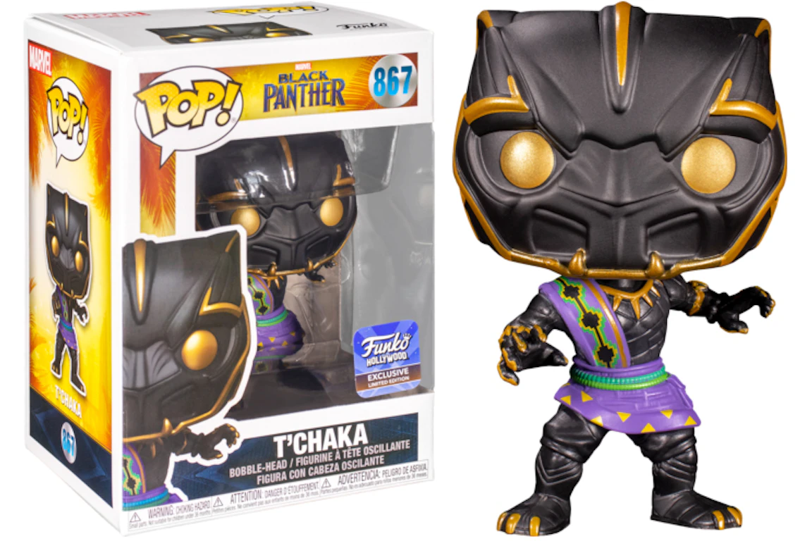 Funko Pop! Marvel Black Panther T'Chaka Funko Hollywood Exclusive Figure #867