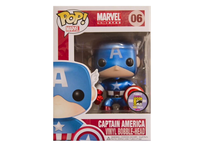 metal captain america funko