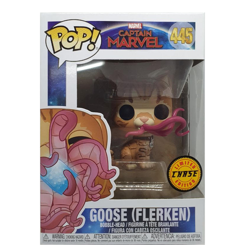 Funko Pop! Marvel Captain Marvel Goose (Flerken) (Chase) Bobble-Head Figure  #445