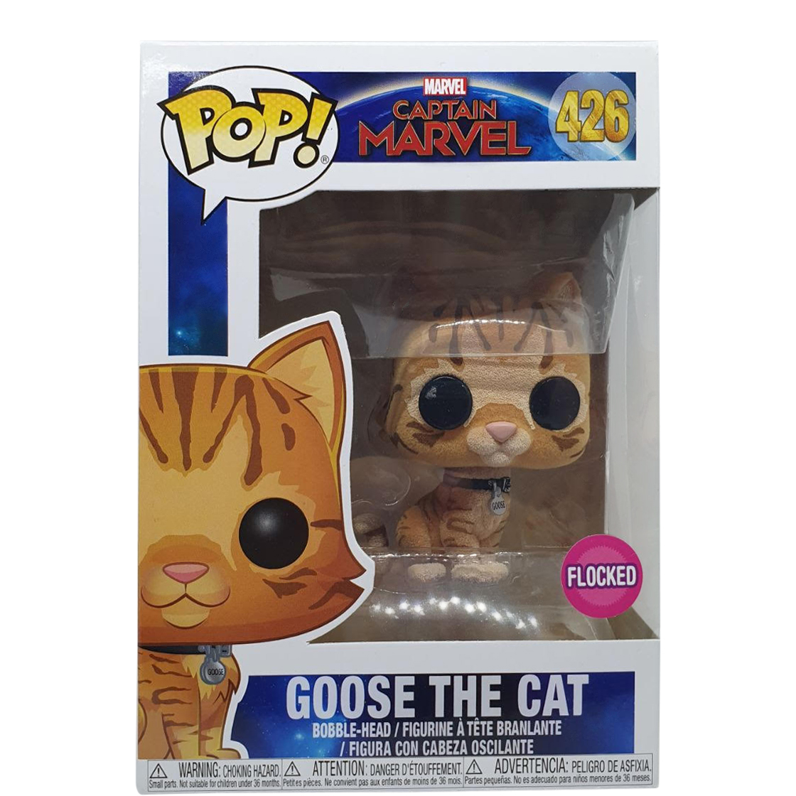 Goose the cat store flocked funko pop