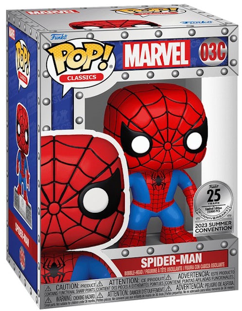 Funko Pop! Marvel Classics Spider-Man 25th Anniversary Figure #03C