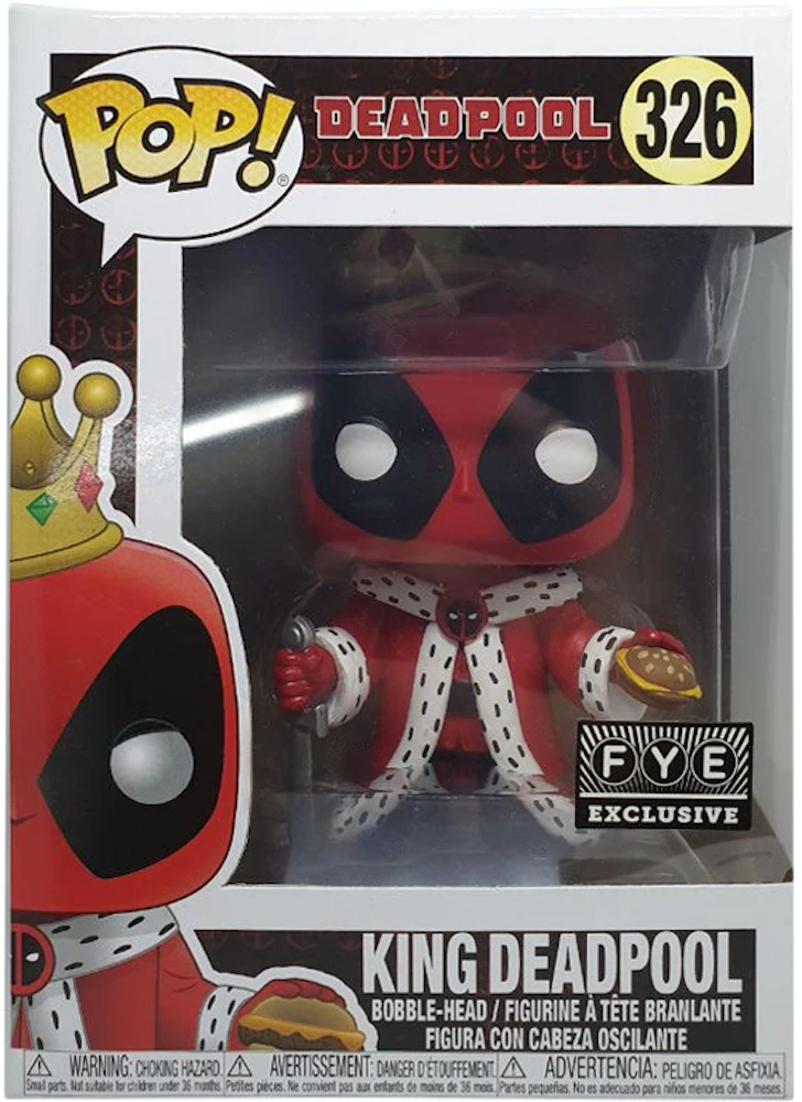 Funko Pop! Marvel Deadpool King Deadpool FYE Exclusive Bobble-Head Figure  #326 - US