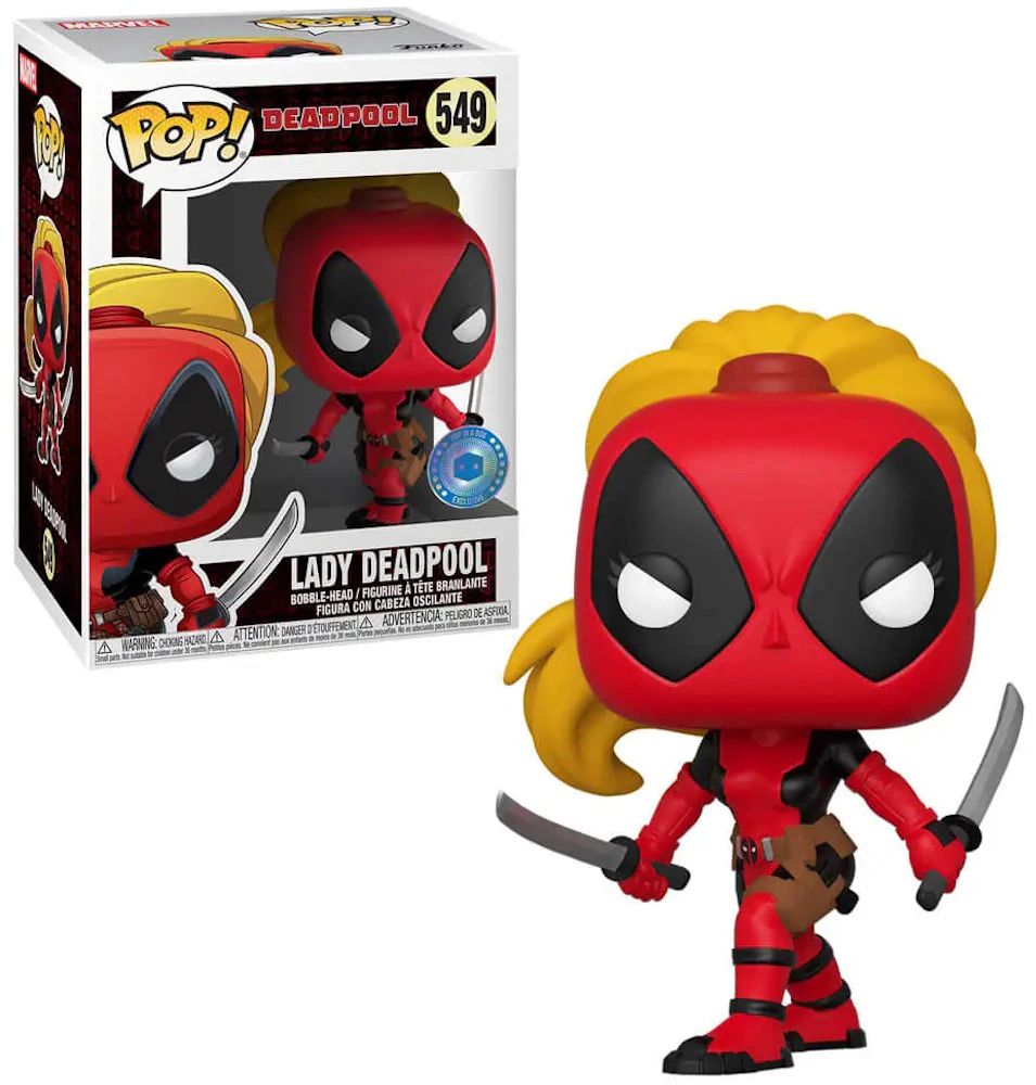 Funko Pop! Marvel Deadpool Lady Deadpool Pop In A Box Exclusive Figure #549  - FW21 - IT