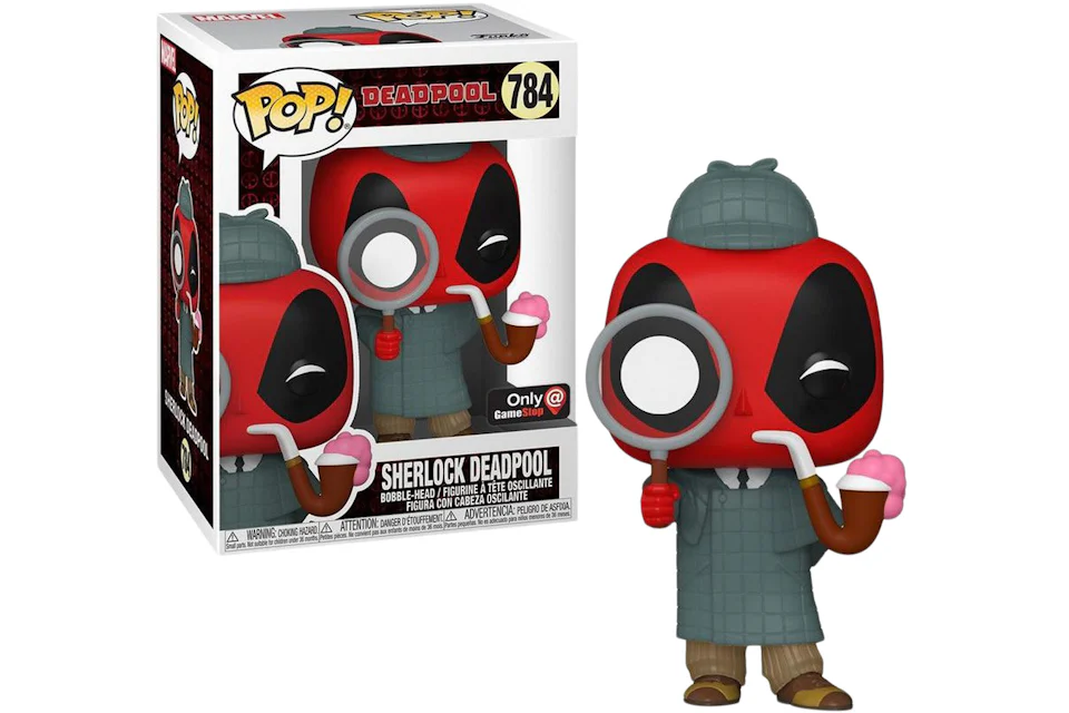 Funko Pop! Marvel Deadpool Sherlock Deadpool GameStop Exclusive Figure #784