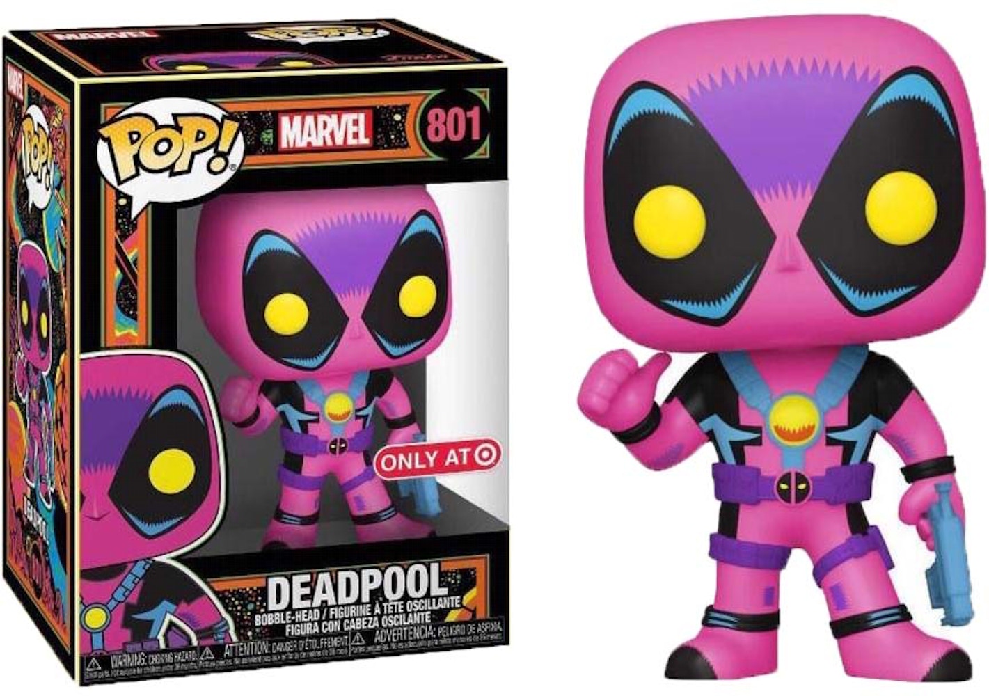 Funko Pop! Marvel Deadpool Target Exclusive (Blacklight