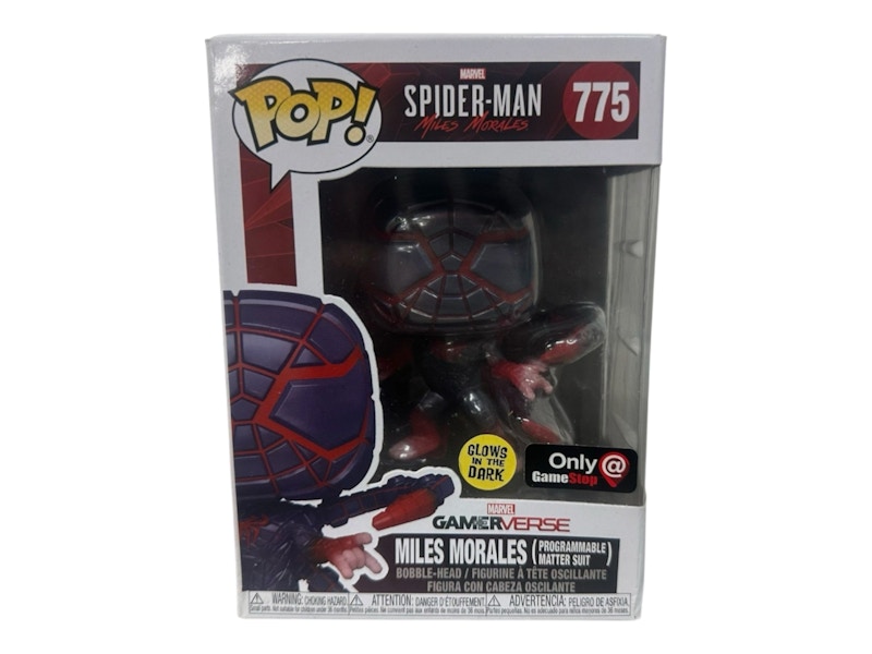 Funko Pop! Marvel Game Verse: SpiderMan Miles Morales (Programmable Suit Pose)(Glow)(GameStop) Figure #840