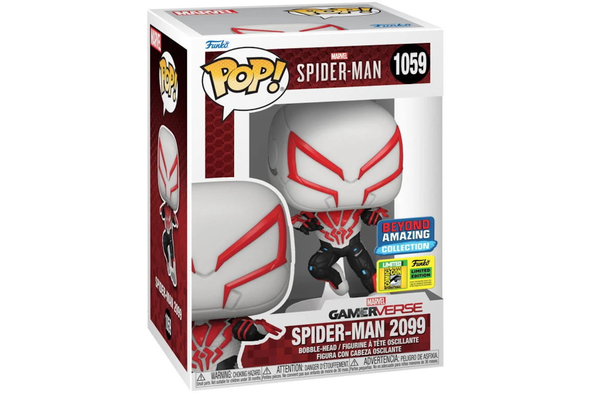 Funko Pop! Marvel Gamerverse Spider-Man (Spider-Man 2099) Beyond Amazing Collection 2022 SDCC Exclusive Figure #1059