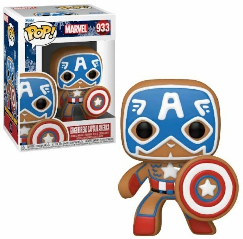 Funko Pop! Marvel: Gingerbread Captain America Figure #933