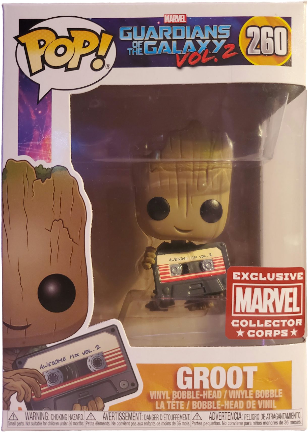 Funko Pop Guardians of the Galaxys Groot #264 Bobble Head With