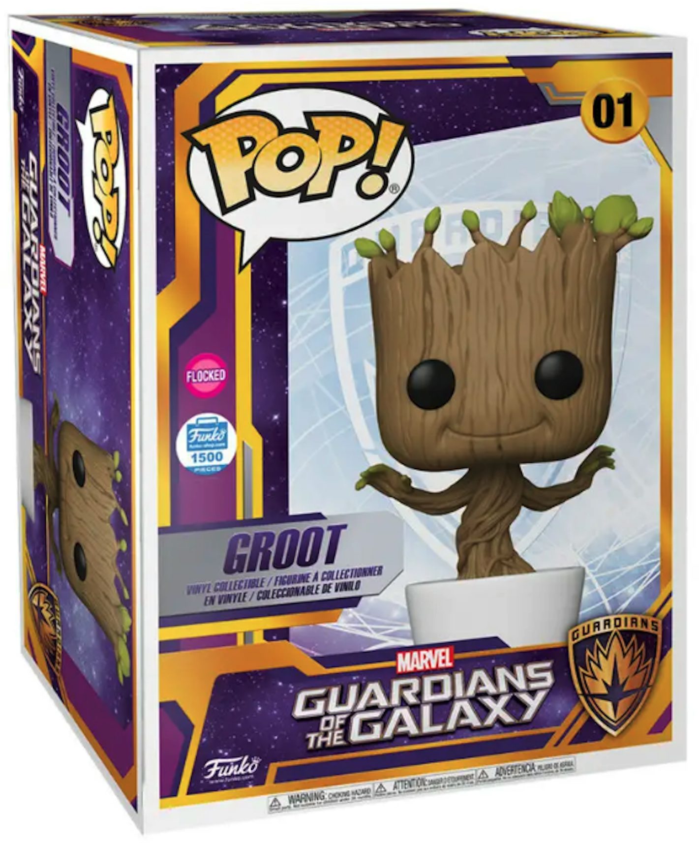 Funko Pop! Marvel Guardians of the Galaxy Groot 18 Inch Flocked Funko Shop  Exclusive Figure #01 - US