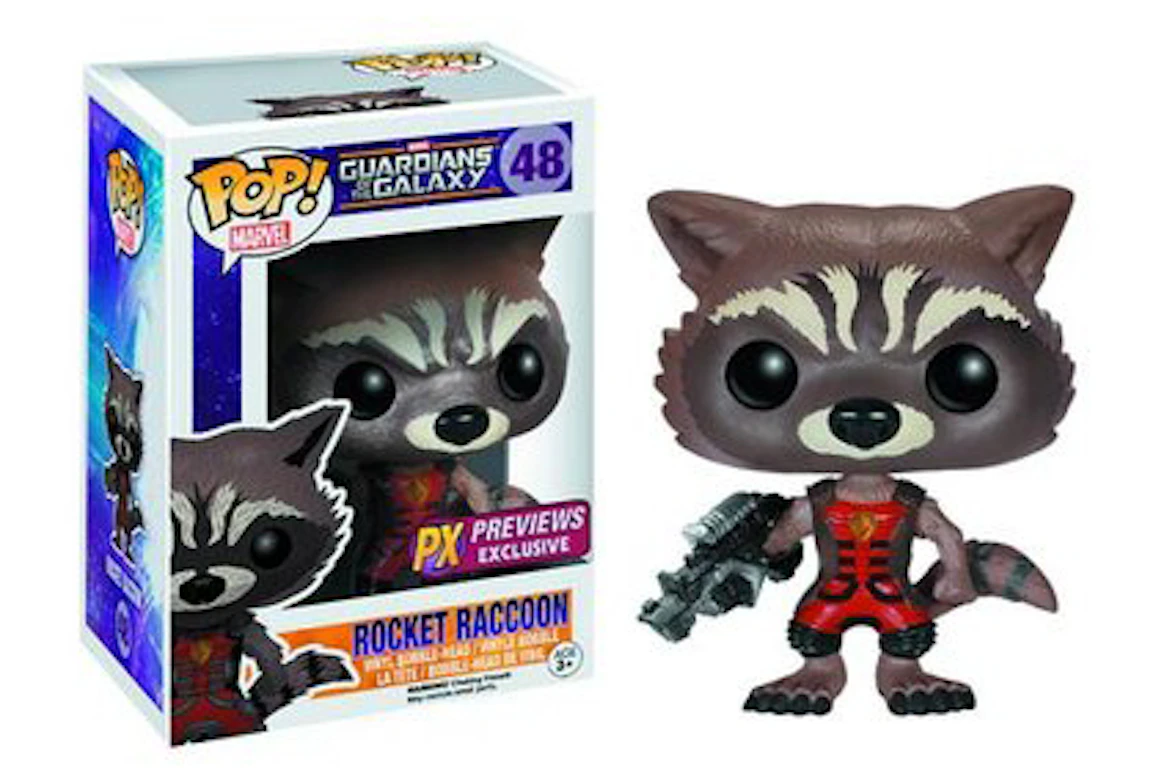 Funko Pop! Marvel Guardians of the Galaxy Rocket Raccoon Ravagers Uniform PX Previews Exclusive Figure #48