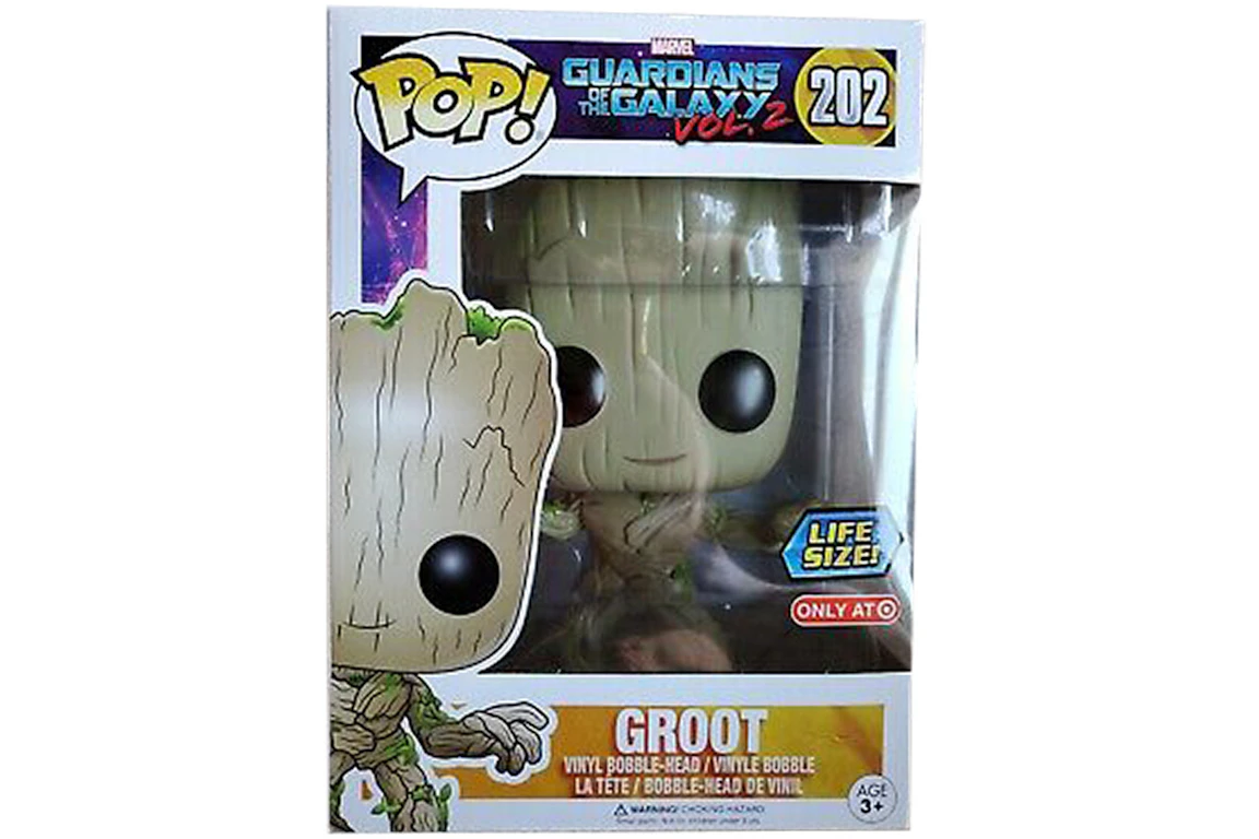 Funko Pop! Marvel Guardians of the Galaxy Vol. 2 Groot (Life Size) Target Exclusive Bobble-Head #202