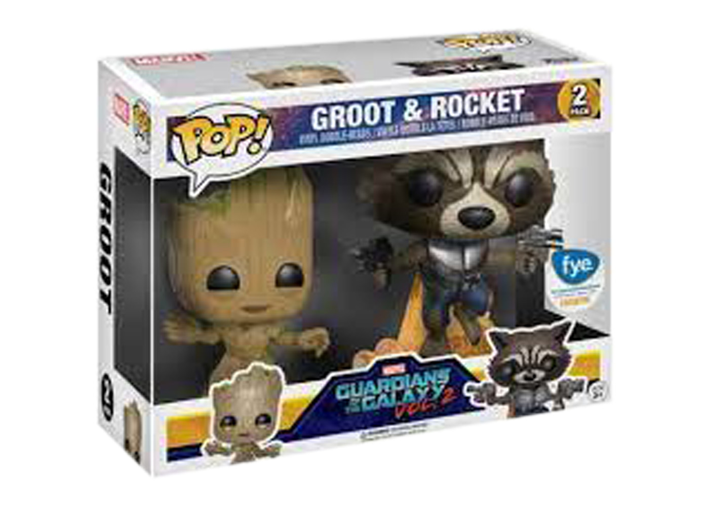 Funko Pop! Marvel Guardians of the Galaxy Vol. 2 Groot & Rocket 