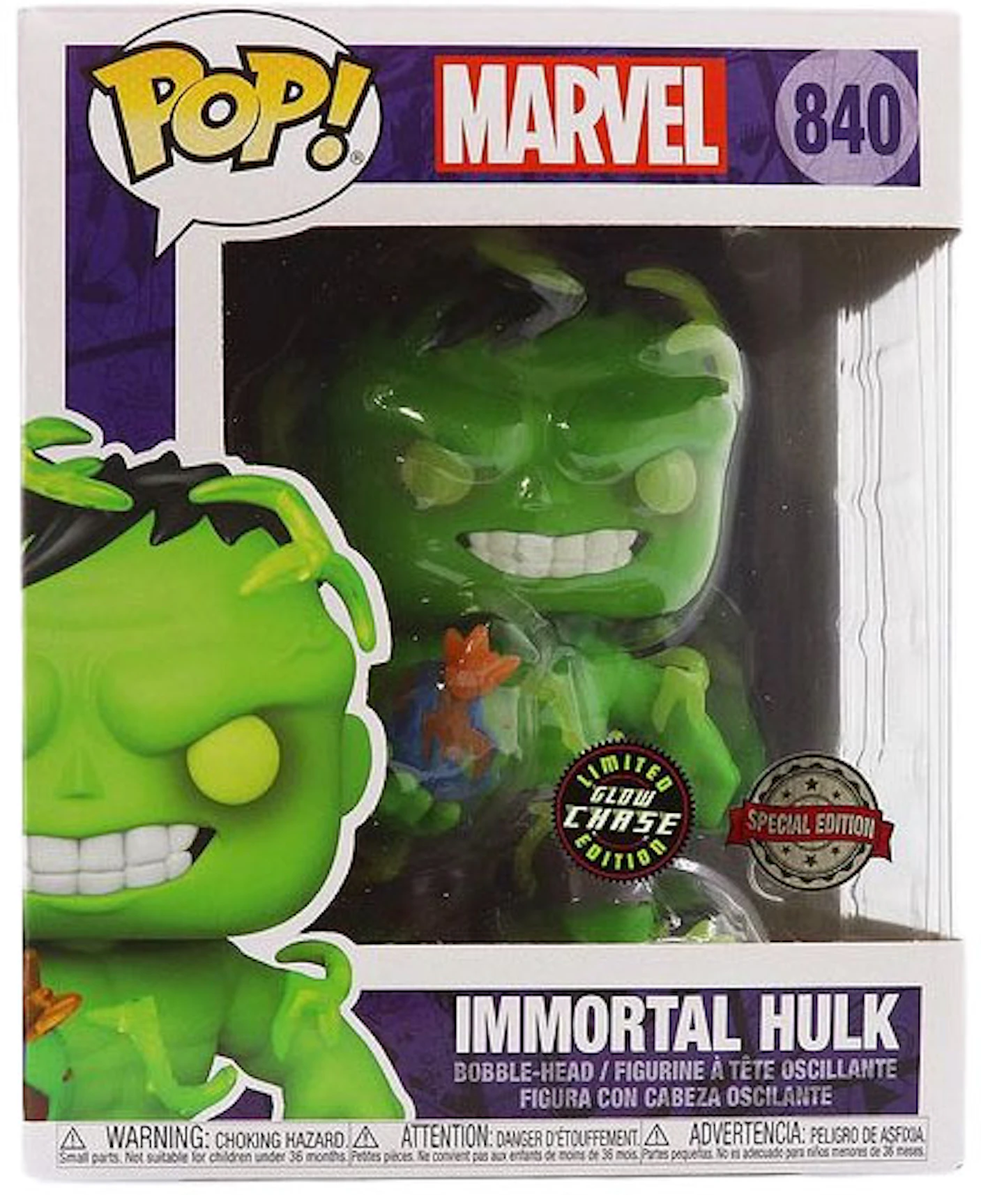 Uitstekend lezer een kopje Funko Pop! Marvel Immortal Hulk 6 Inch Glow Chase Special Edition Figure  #840 - US