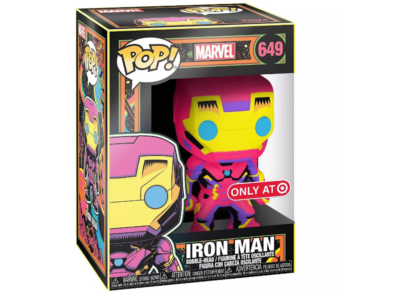 Funko Pop! Marvel Iron Man Black Light Target Exclusive