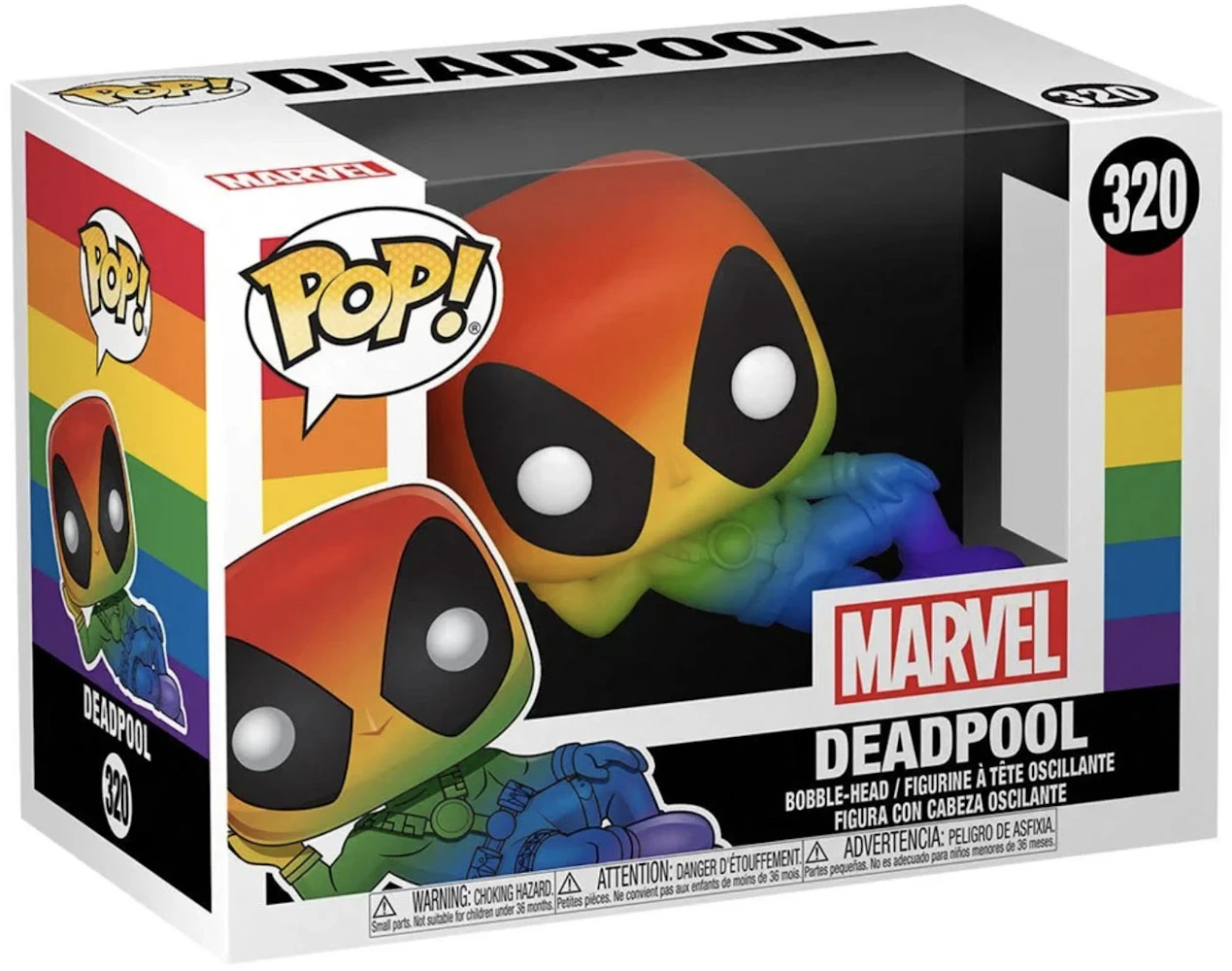Funko Pop! Marvel Pride Deadpool (Rainbow) Figure #320 - US
