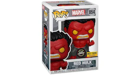 Funko Pop! Marvel Red Hulk (Chase Glow) Hot Topic Exclusive Figure #854