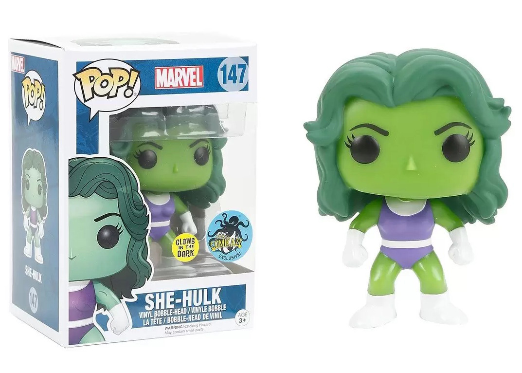 Funko Pop! Marvel She-Hulk GITD LA Comic Con Exclusive Figure #147