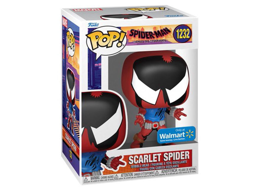 Funko Pop! Marvel Spider-Man Across the Spider-Verse Scarlet Spider Walmart  Exclusive Figure #1232