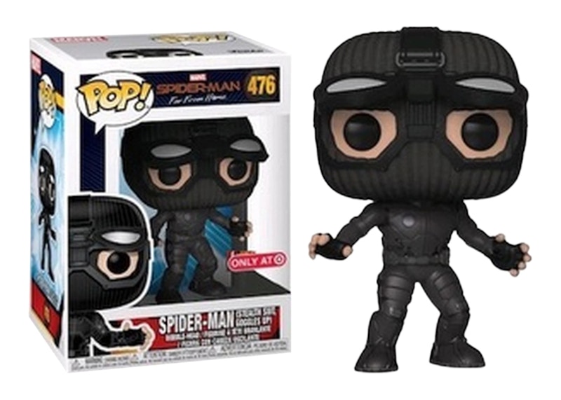 Spider man stealth suit goggles up store funko pop