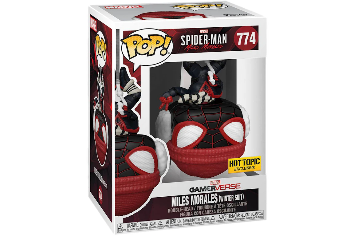 Funko Pop! Marvel Spider-Man Gamerverse Miles Morales (Winter Suit) Hot Topic Exclusive Figure #774