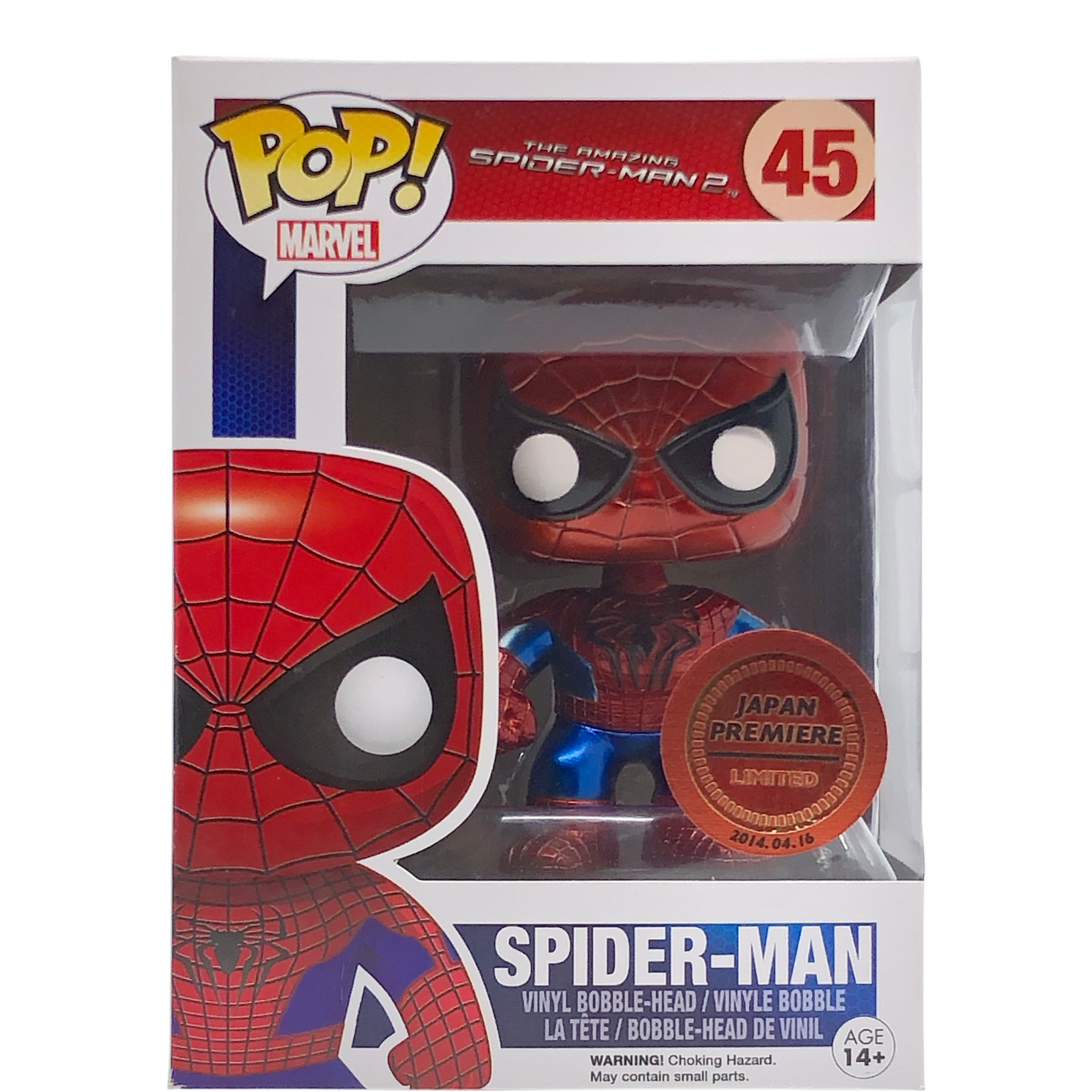 Funko Pop! Marvel Spider-Man (Metallic) Japan Premiere Exclusive