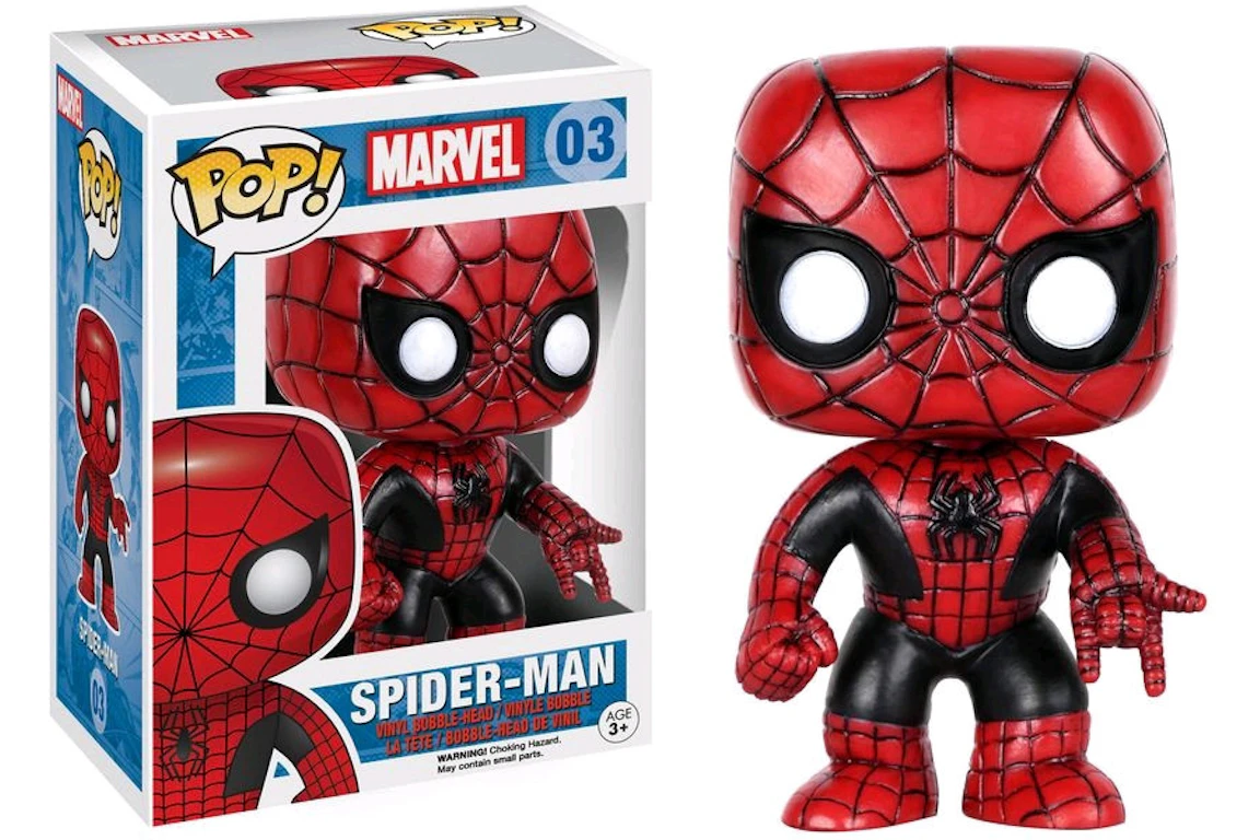 Funko Pop! Marvel Spider-Man (Red and Black) Figure #03