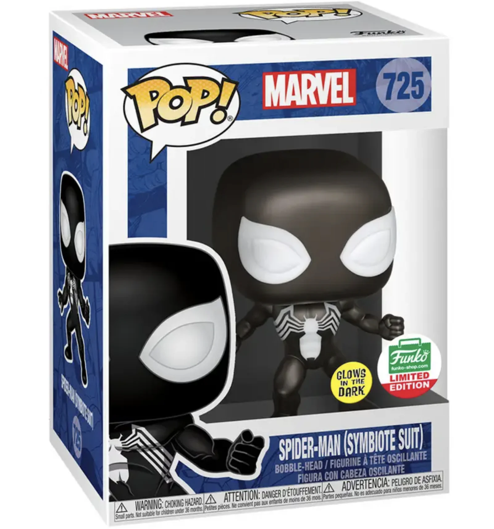 Funko Pop Marvel Spider Man Symbiote Suit Glow Funko Shop