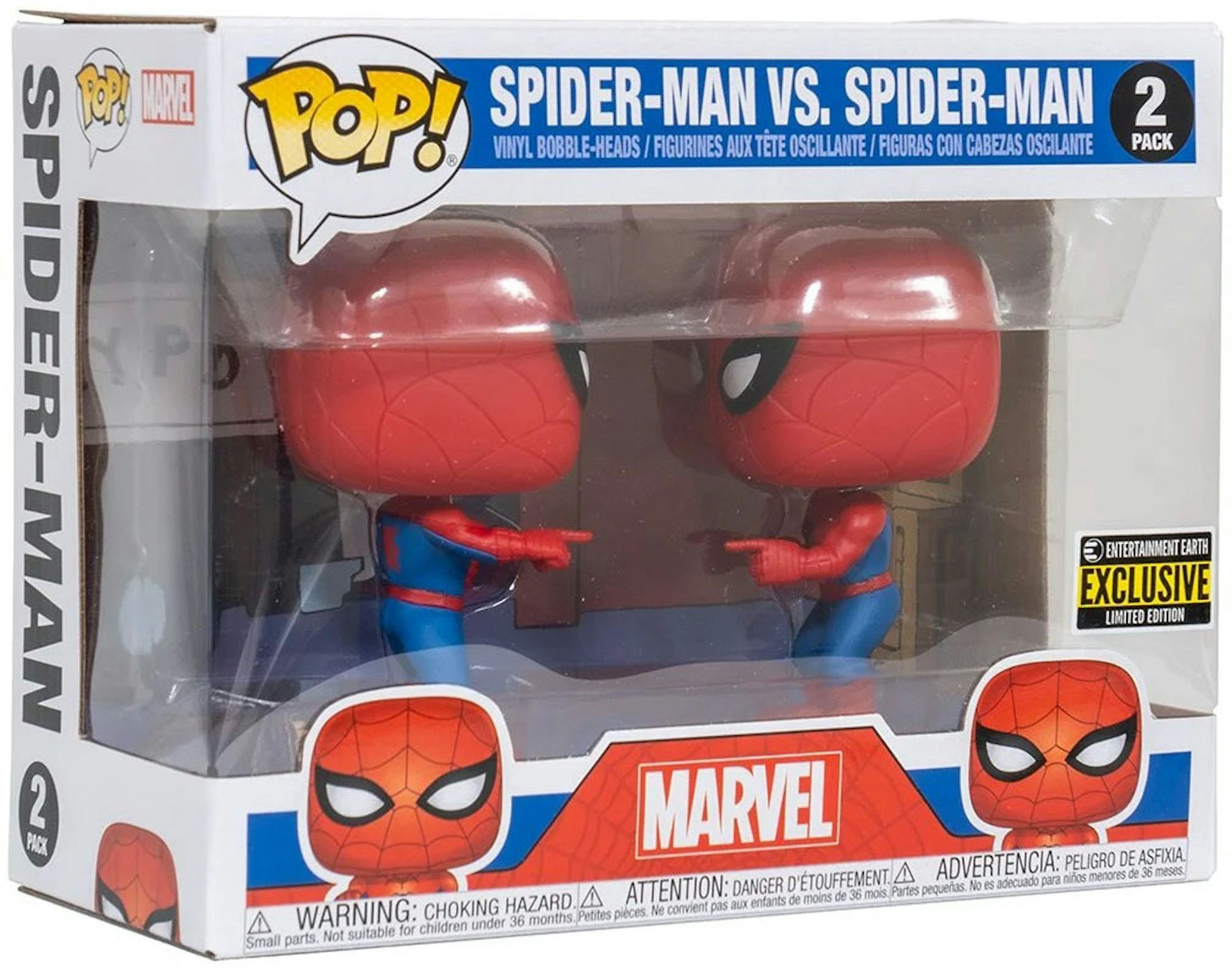 Funko Pop! Marvel Spider-Man Vs. Spider-Man Entertainment Earth Exclusive  2-Pack - SS22 - US