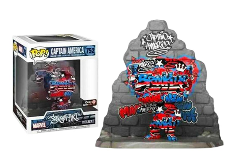 Funko Pop! Marvel Street Art Collection Captain America Deluxe