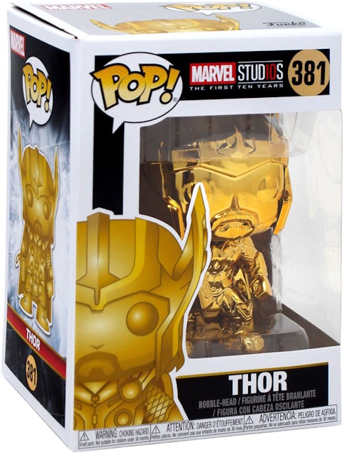Funko Pop! Marvel Studios 10 Thor (Gold Chrome) Bobble-Head #381 - US