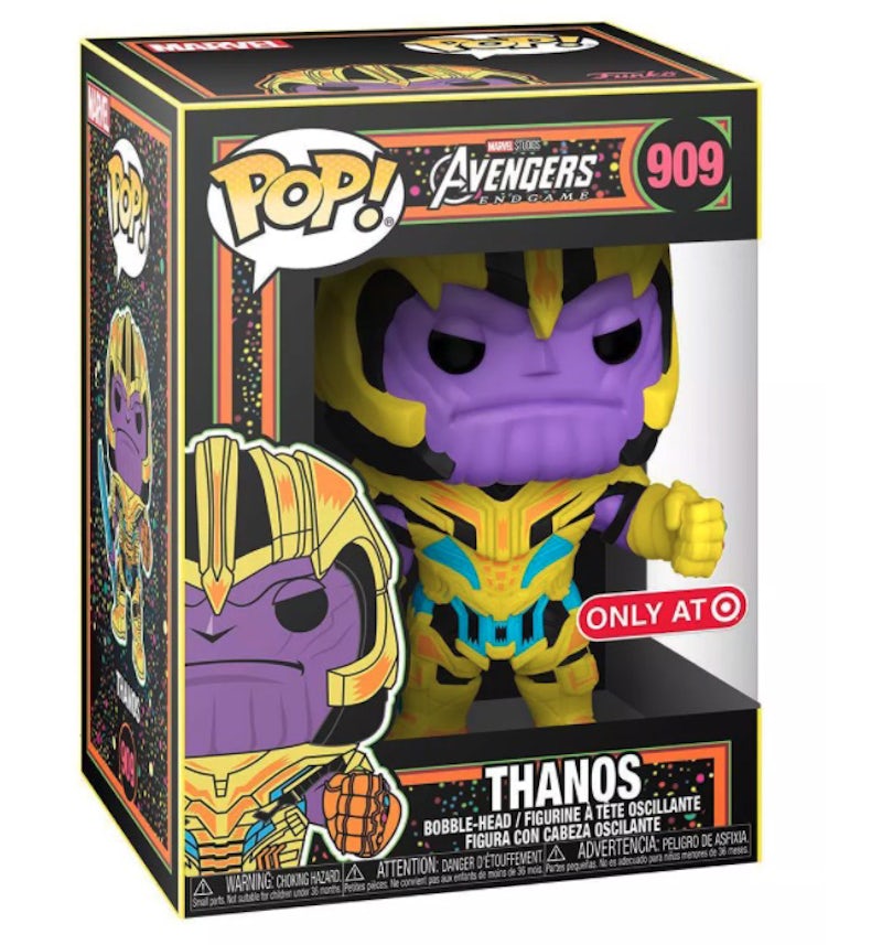 Funko Pop! Marvel Studios Avengers Endgame Thanos Black Light