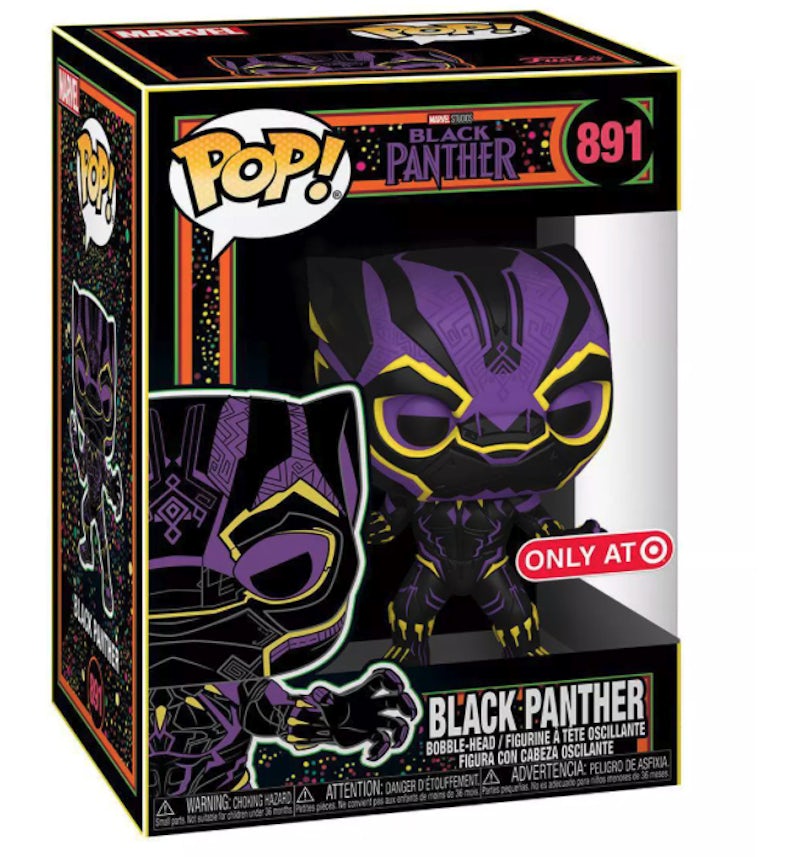 Funko Pop! Marvel Studios Black Panther Black Light Target