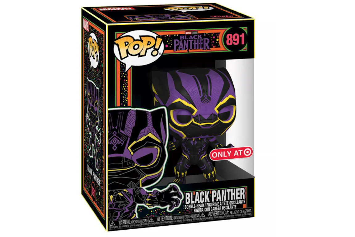 Funko Pop! Marvel Studios Black Panther Black Light Target Exclusive Figure #891