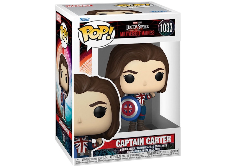 Funko Pop! Marvel Studios Doctor Strange in the Multiverse of Madness  Captain Carter Figure #1033