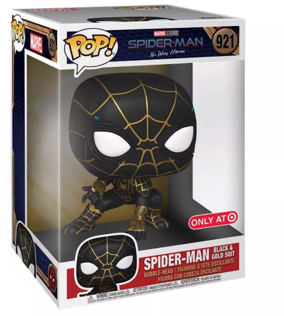 Funko Pop! Marvel Studios Spider-Man No Way Home Spider-Man Black & Gold  Suit 10 Inch Target Exclusive Figure #921 - FW21 - US