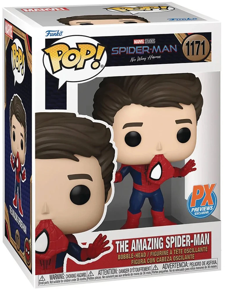 Funko Pop! Marvel Studios Spider-Man No Way Home The Amazing Spider-Man PX  Previews Exclusive Figure #1171 - GB