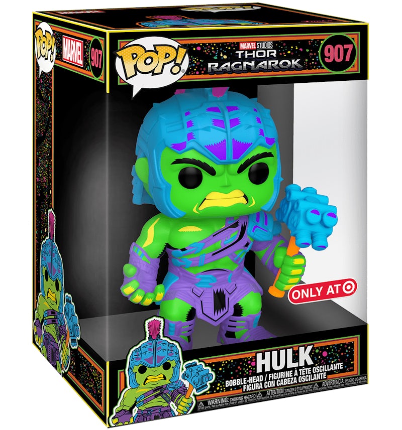 Funko Pop! Marvel Studios Thor Ragnarok Hulk Black Light Jumbo