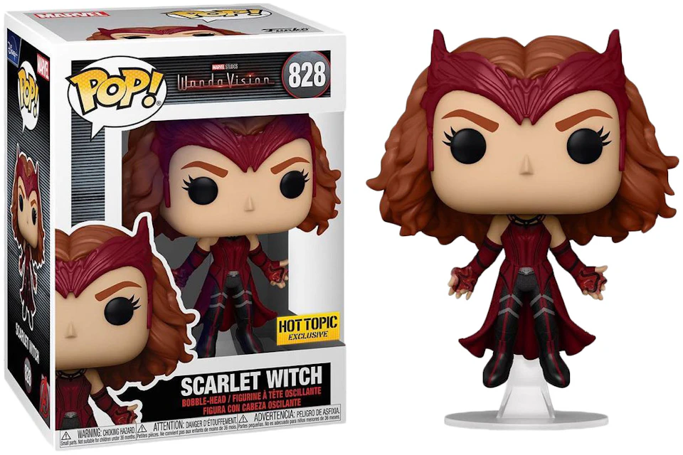 Funko Pop! Marvel Studios Wanda Vision Scarlet Witch Hot Topic Exclusive Figure #828