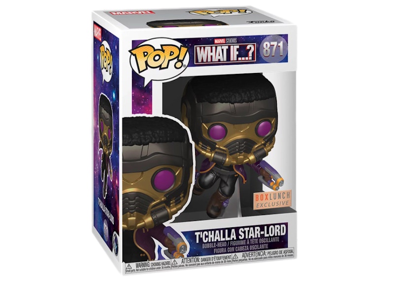 Funko Pop! Marvel Studios What If...? T'Challa Star Lord Box Lunch