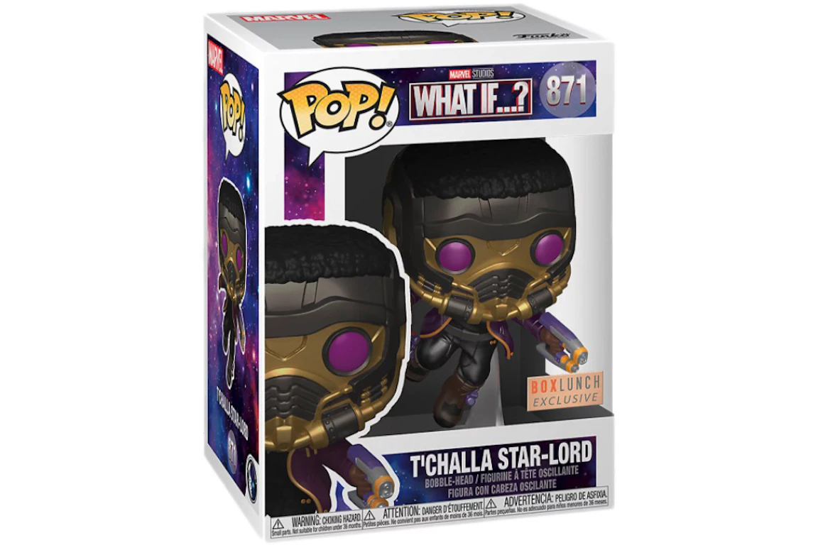 Funko Pop! Marvel Studios What If...? T'Challa Star Lord Box Lunch Exclusive Figure #871