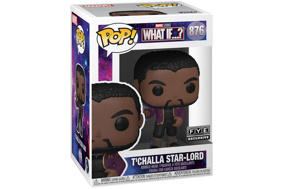 Funko Pop! Marvel Studios What If...? T'Challa Star-Lord FYE Exclusive Figure #876