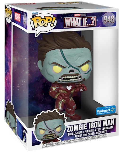 Funko Pop! Marvel Studios What If? Zombie Iron Man 10 Inch Walmart  Exclusive Figure #948 - FW21 - US