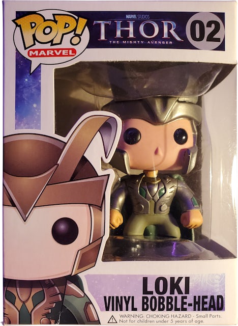 Funko Funko POP! Marvel (BOBBLE): Helmet Loki Action Figure Collectibles