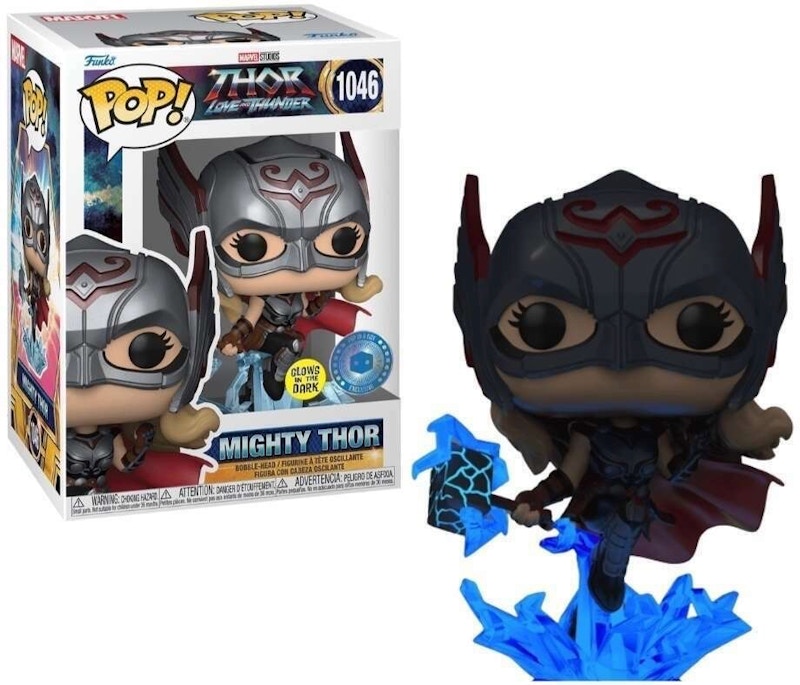 Funko Pop! Marvel: Thor Love and Thunder Mighty Thor (Glow)(Pop In A Box) Figure #1046
