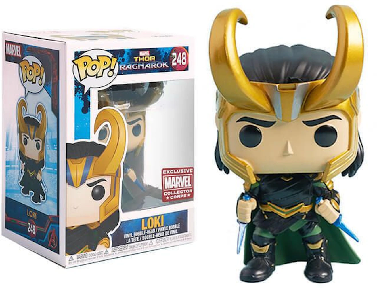 indlogering Forkæl dig Cyclops Funko Pop! Marvel Thor Ragnarok Loki (Helmet) Marvel Collectors Corps  Exclusive Bobble-Head Figure #248 - JP