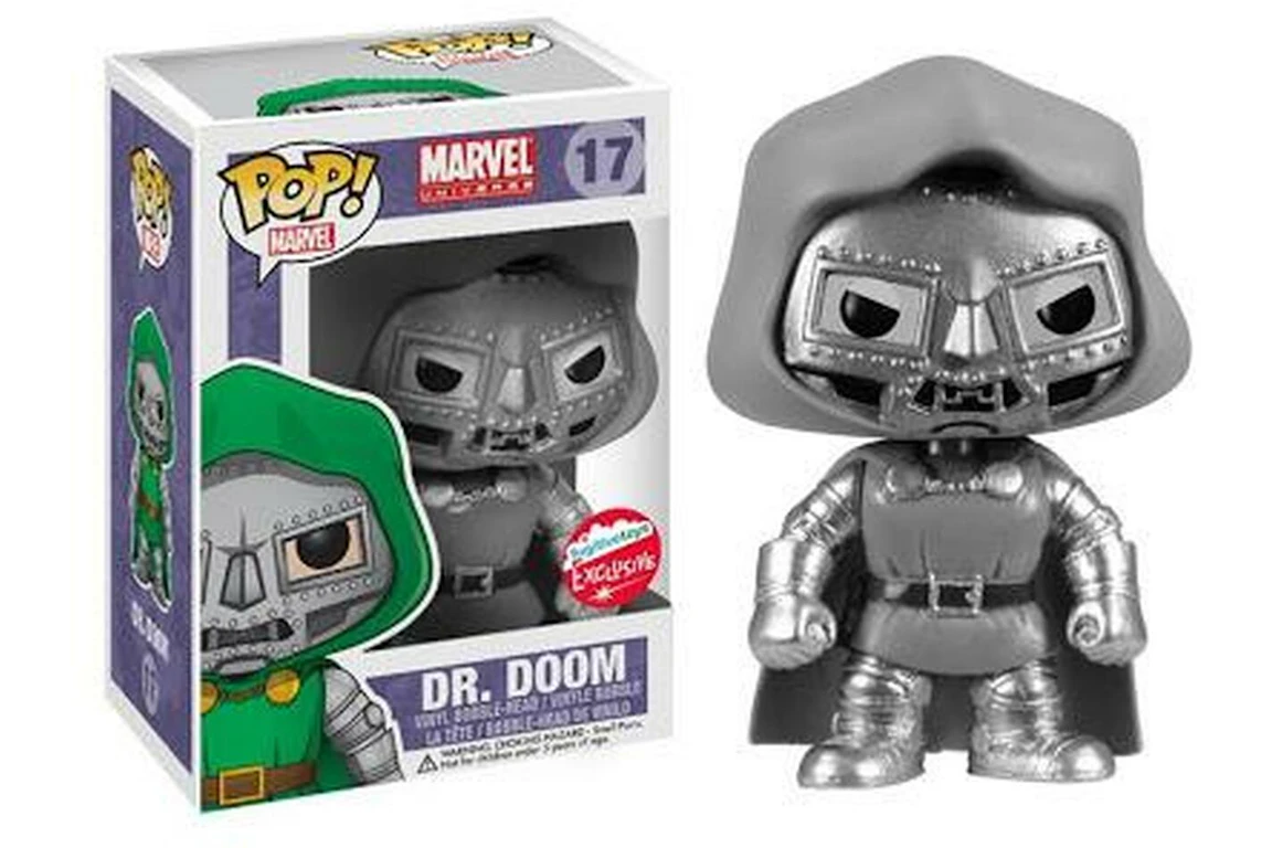 Funko Pop! Marvel Universe Dr Doom Black and White Fugitive Toys Exclusive Bobble-Head Figure #17