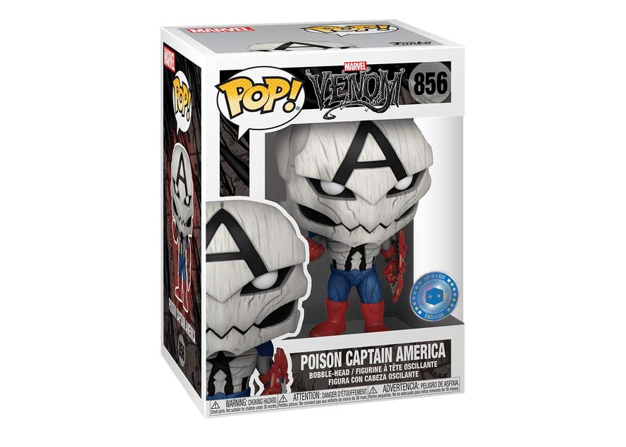 Funko Pop! Marvel Venom Poison Captain America Pop in a Box