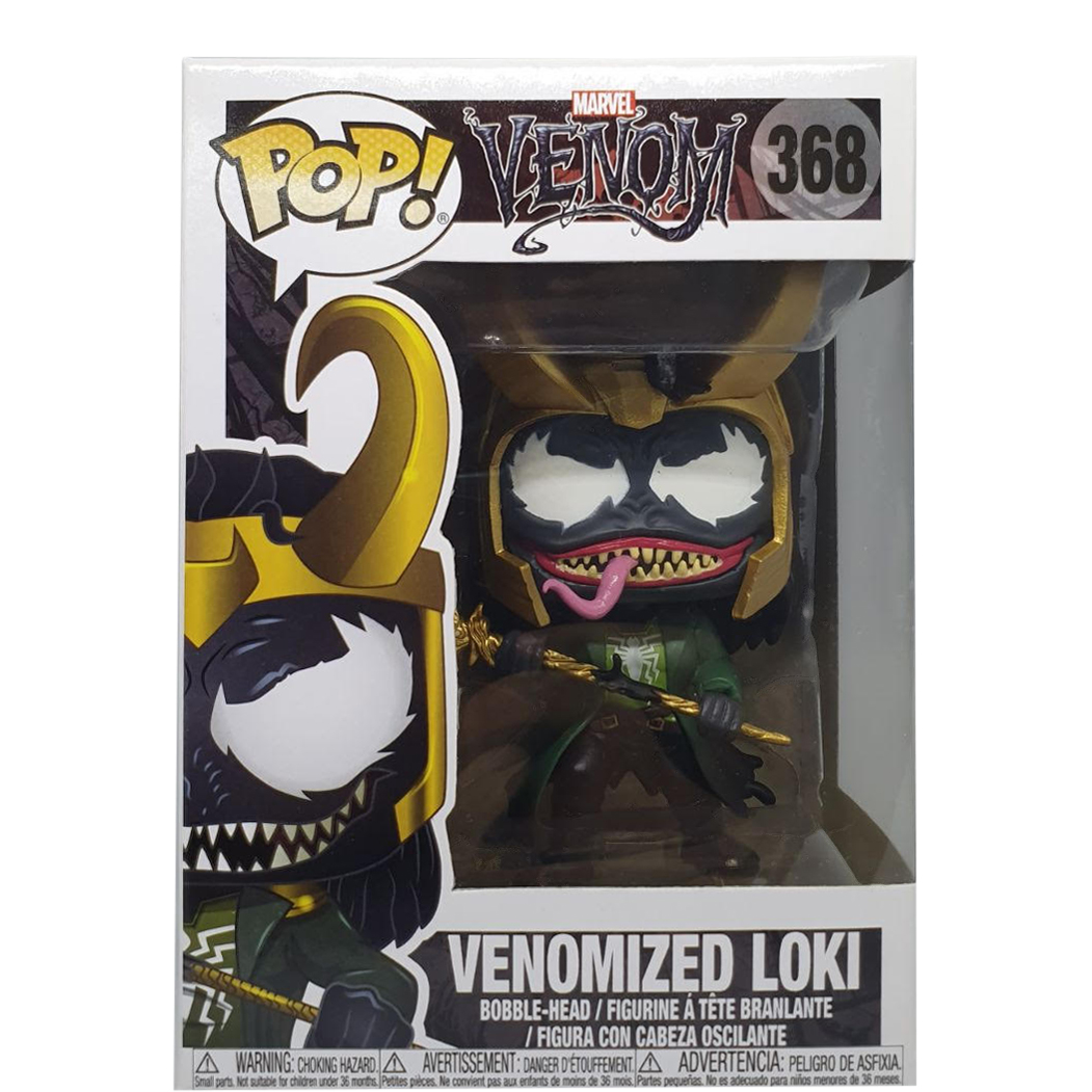 Funko Pop! Marvel Venom Venomized Loki Bobble-Head Figure #368 - US
